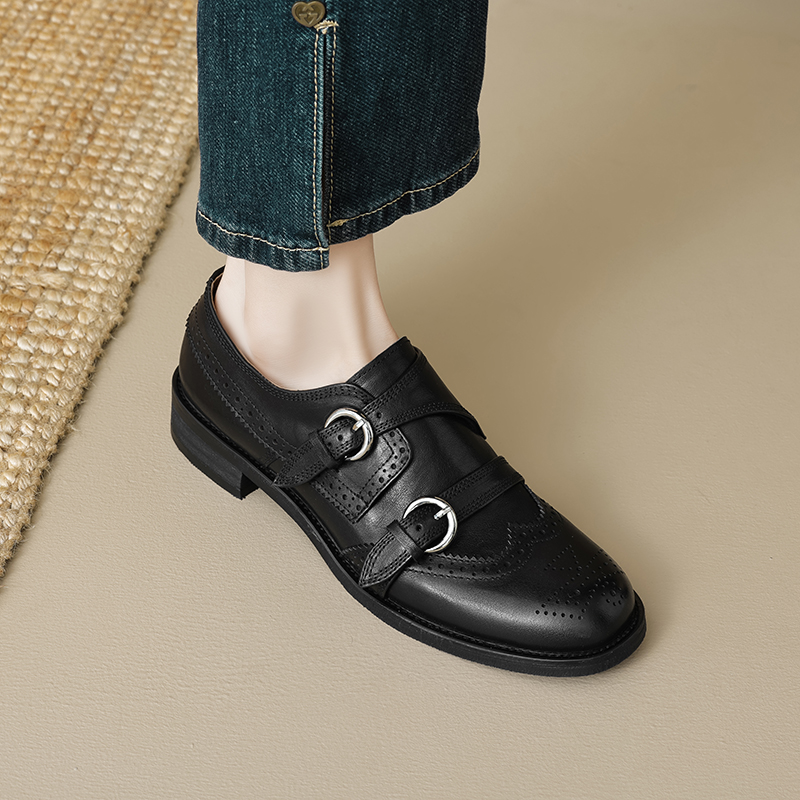 รองเท้าหนังวัวแท้สไตล์อังกฤษสำ - Oxford Shoes Brogue บทวิจารณ์และราคา