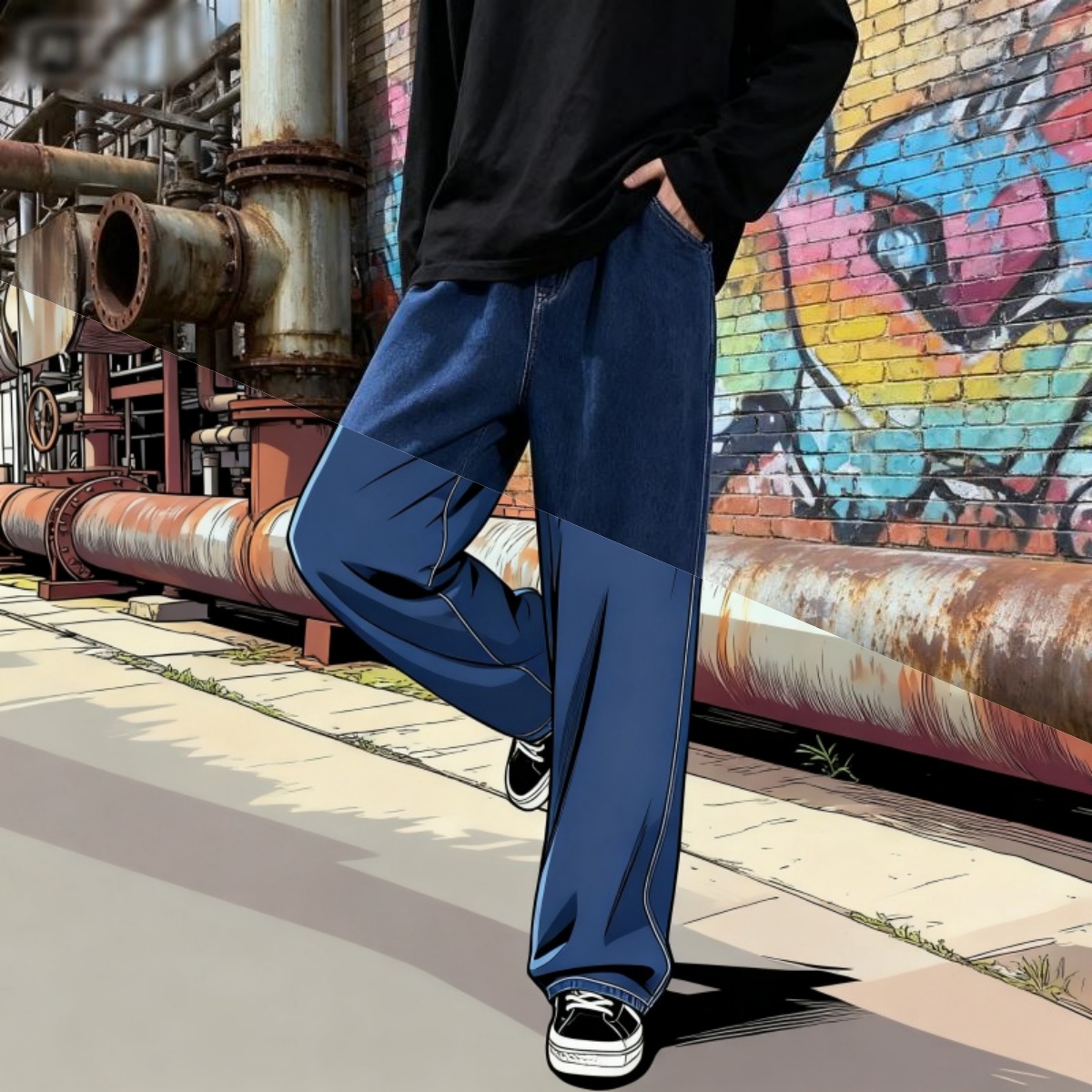 กางเกงยีนส์ผู้ชายสไตล์เกาหลี แ - Men'S Fashion Grey Jeans บทวิจารณ์และราคา