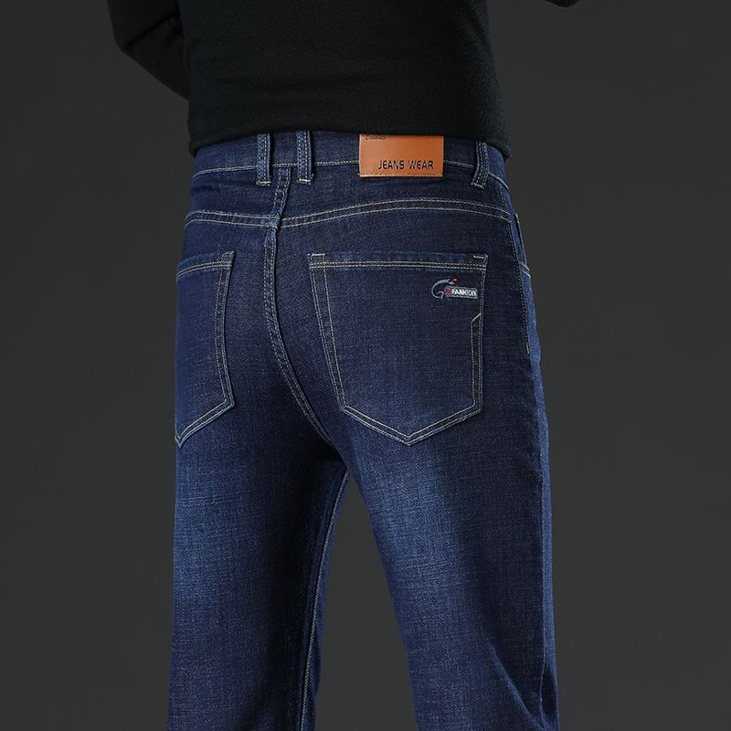 ใหม่ตรงแฟชั่นบุรุษสีเทาสีดำสีฟ - Men'S Fashion Grey Jeans บทวิจารณ์และราคา