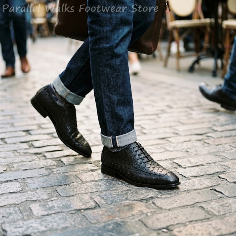 รองเท้าอ็อกซ์ฟอร์ดผู้ชายลายหนั - Oxford Shoes Brogue บทวิจารณ์และราคา