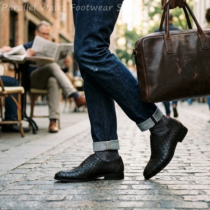 รองเท้าอ็อกซ์ฟอร์ดผู้ชายลายหนั - Oxford Shoes Brogue บทวิจารณ์และราคา