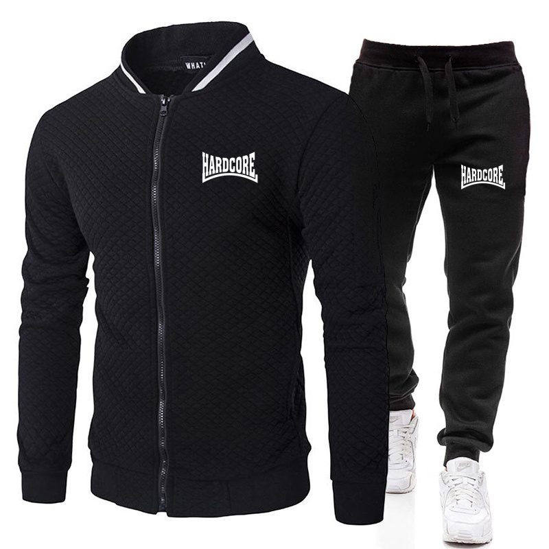 HARDCORE ชุดแจ็คเก็ตคอตั้งแฟชั - Men'S Fashion Zipper Jacket บทวิจารณ์และราคา