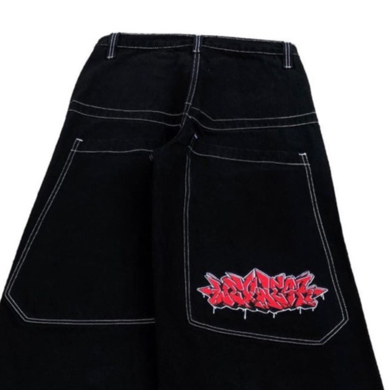 กางเกงยีนส์ทรงหลวมสไตล์ฮิปฮอปอ - Men Fashion Jeans บทวิจารณ์และราคา