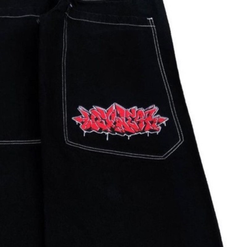 กางเกงยีนส์ทรงหลวมสไตล์ฮิปฮอปอ - Men Fashion Jeans บทวิจารณ์และราคา