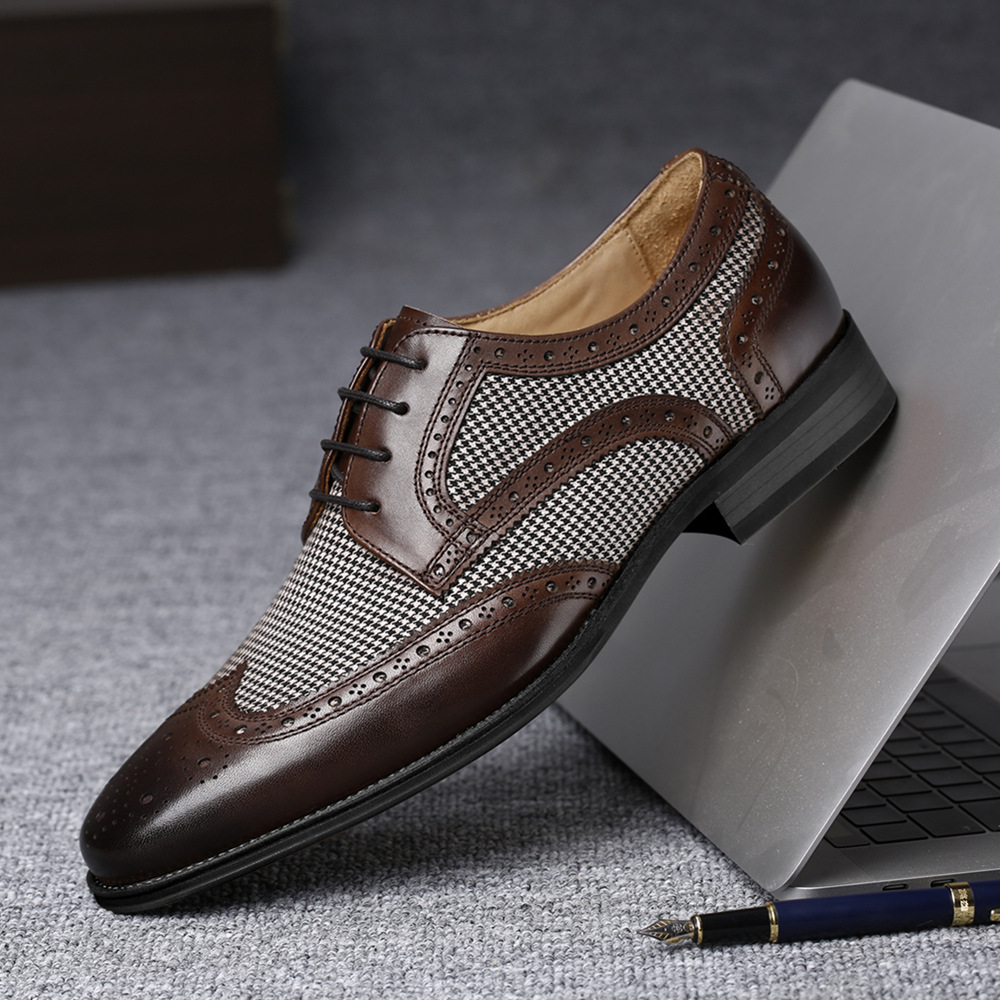 ใหม่ Oxford รองเท้าธุรกิจผู้ชา - Oxford Shoes Brogue บทวิจารณ์และราคา