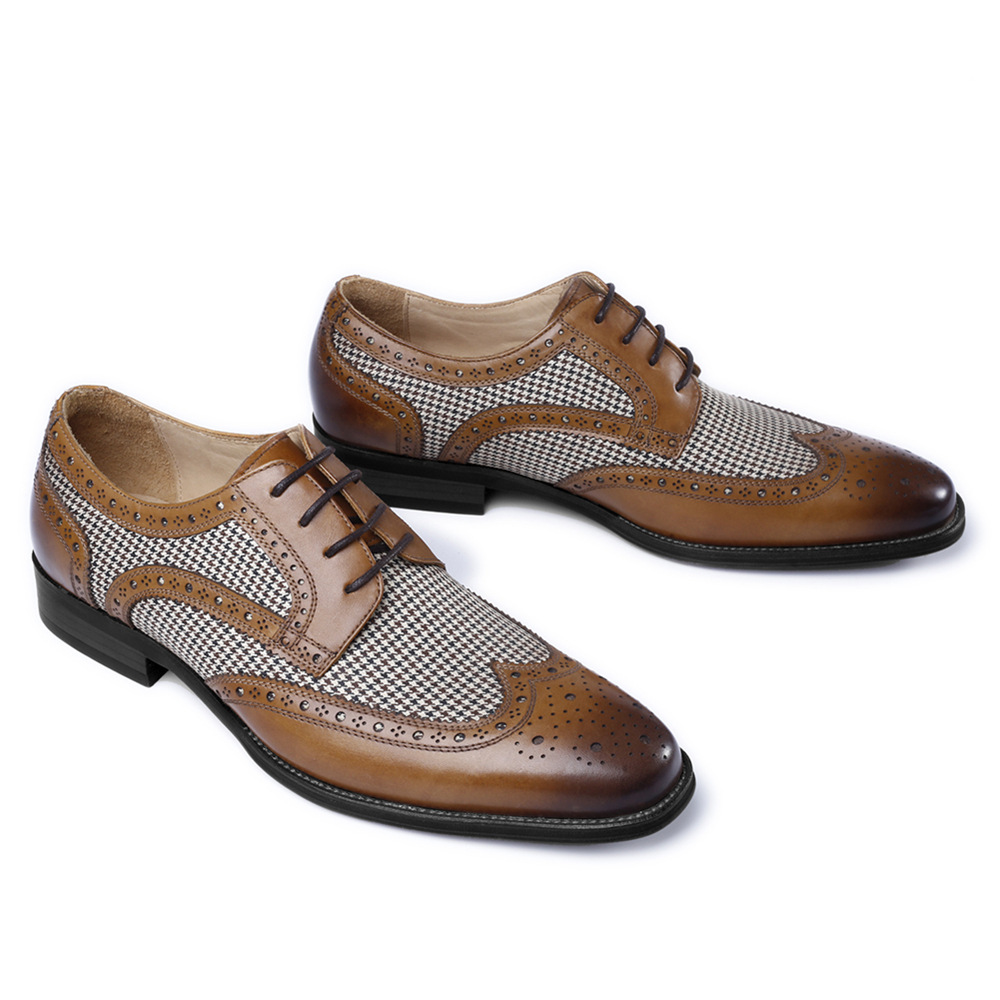 ใหม่ Oxford รองเท้าธุรกิจผู้ชา - Oxford Shoes Brogue บทวิจารณ์และราคา