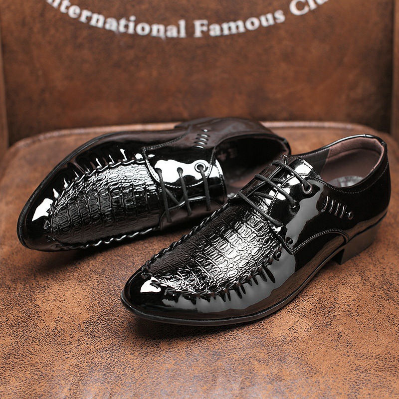 ผู้ชายรองเท้าหนัง LACE-Up งานแ - Oxford Shoes Brogue บทวิจารณ์และราคา