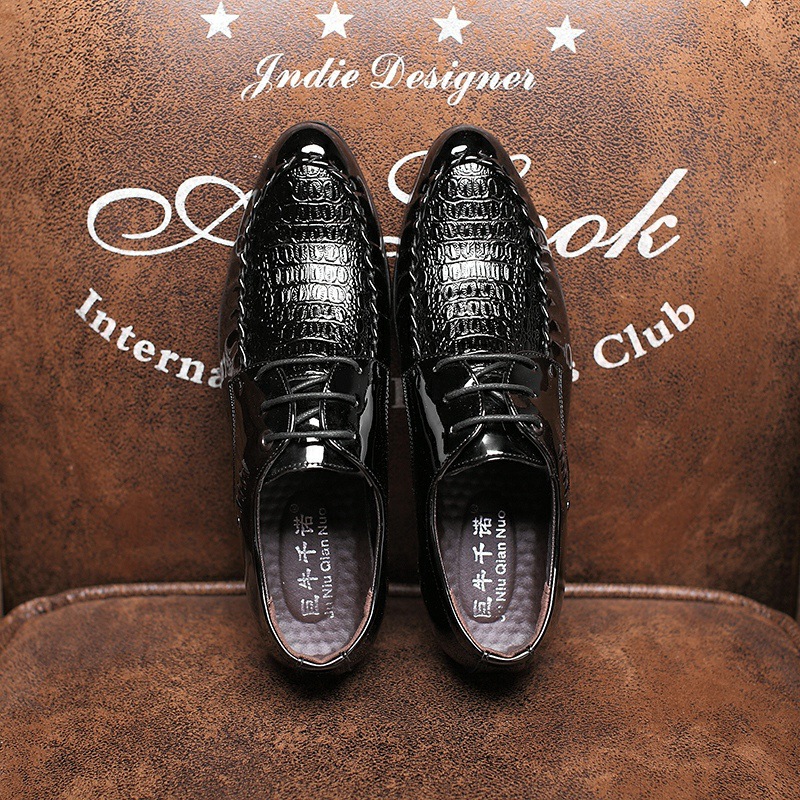ผู้ชายรองเท้าหนัง LACE-Up งานแ - Oxford Shoes Brogue บทวิจารณ์และราคา