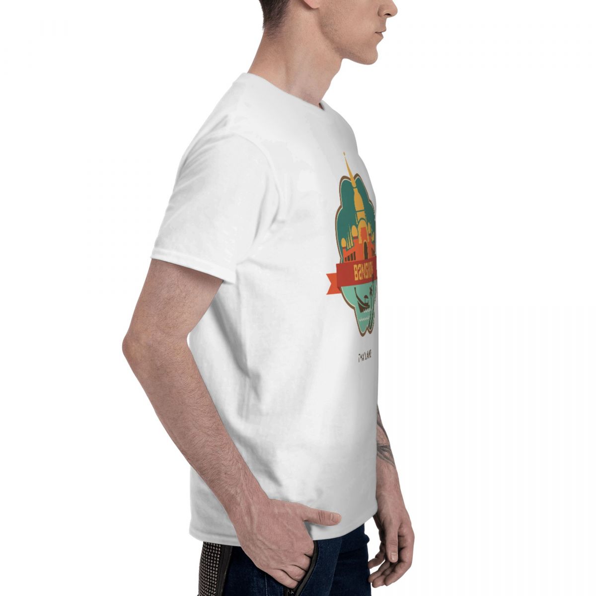 เสื้อยืดผ้าฝ้าย100% ของที่ระลึ - Mens Fashion Bangkok บทวิจารณ์และราคา